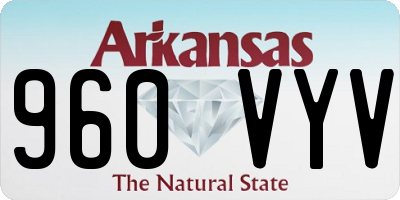 AR license plate 960VYV