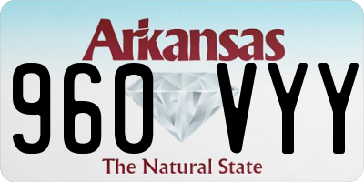 AR license plate 960VYY