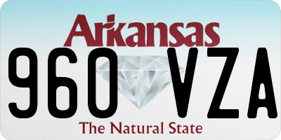 AR license plate 960VZA