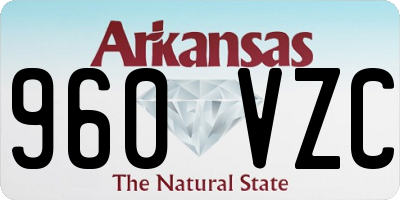 AR license plate 960VZC
