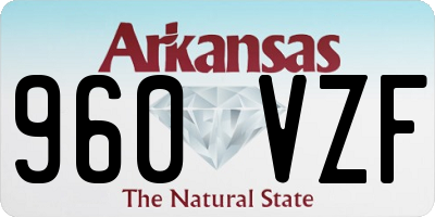 AR license plate 960VZF