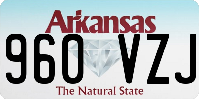 AR license plate 960VZJ