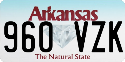 AR license plate 960VZK