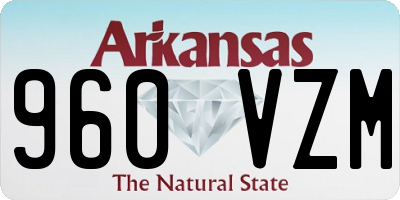 AR license plate 960VZM