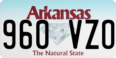 AR license plate 960VZO