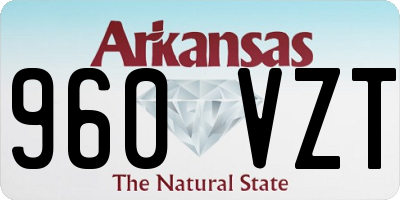 AR license plate 960VZT