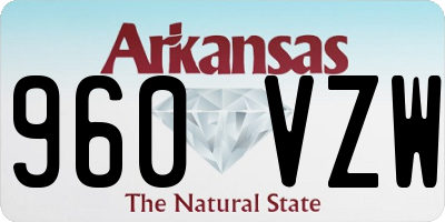 AR license plate 960VZW