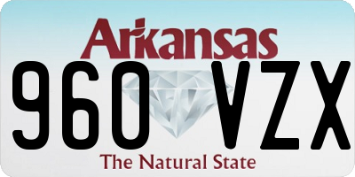 AR license plate 960VZX