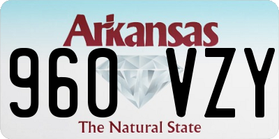 AR license plate 960VZY