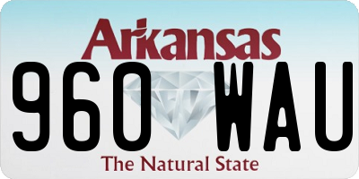 AR license plate 960WAU