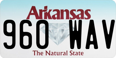 AR license plate 960WAV