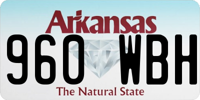 AR license plate 960WBH