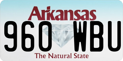 AR license plate 960WBU