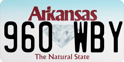 AR license plate 960WBY