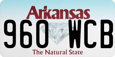 AR license plate 960WCB