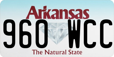 AR license plate 960WCC