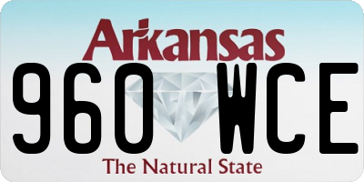 AR license plate 960WCE