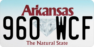 AR license plate 960WCF