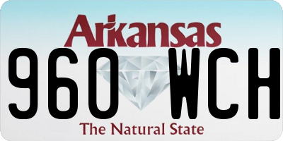 AR license plate 960WCH