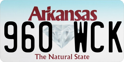 AR license plate 960WCK