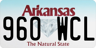 AR license plate 960WCL