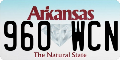 AR license plate 960WCN
