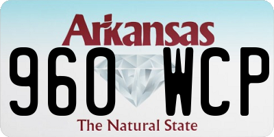 AR license plate 960WCP