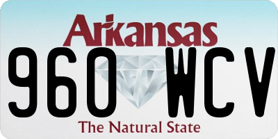 AR license plate 960WCV