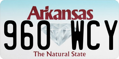AR license plate 960WCY