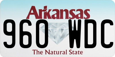AR license plate 960WDC