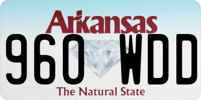 AR license plate 960WDD