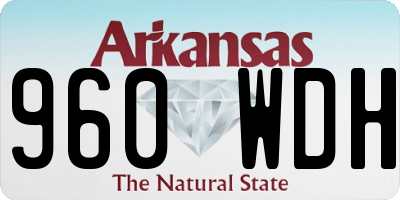 AR license plate 960WDH