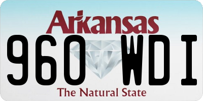 AR license plate 960WDI