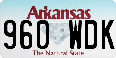 AR license plate 960WDK