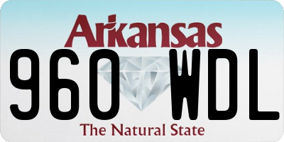 AR license plate 960WDL