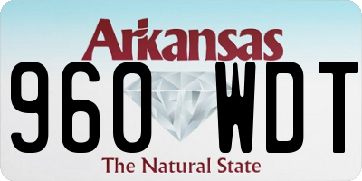 AR license plate 960WDT