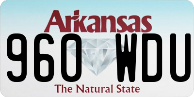 AR license plate 960WDU