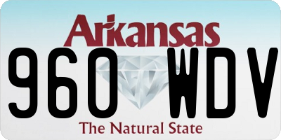 AR license plate 960WDV