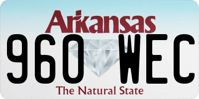 AR license plate 960WEC