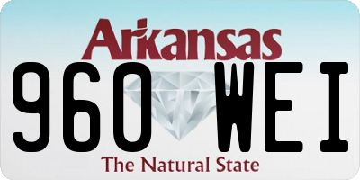 AR license plate 960WEI