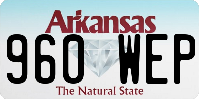 AR license plate 960WEP