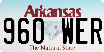 AR license plate 960WER