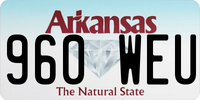 AR license plate 960WEU