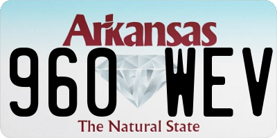 AR license plate 960WEV