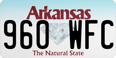 AR license plate 960WFC