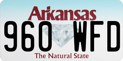 AR license plate 960WFD