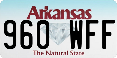 AR license plate 960WFF