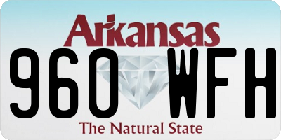 AR license plate 960WFH