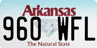 AR license plate 960WFL