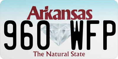 AR license plate 960WFP